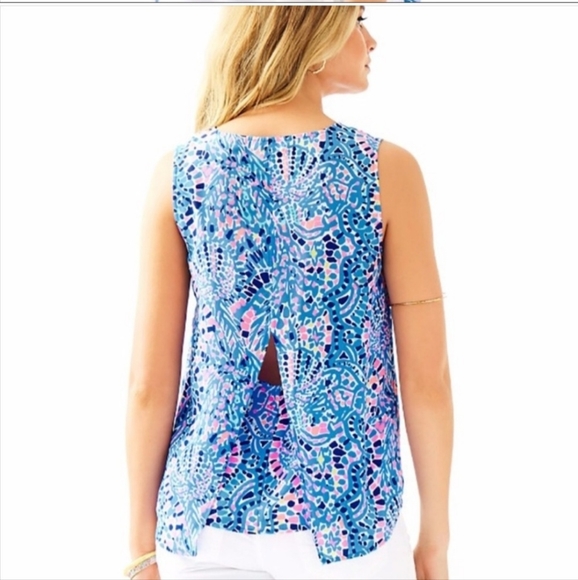 Lilly Pulitzer Zeta sleeveless silk top - Picture 2 of 9